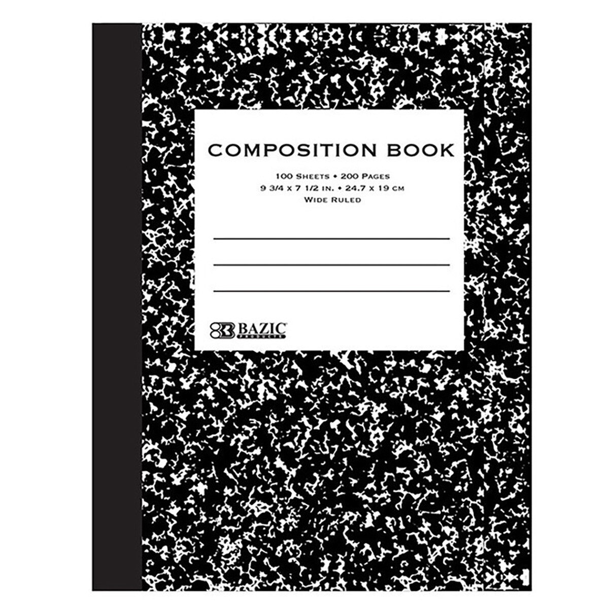 COMPOSITION NOTEBOOK COLLEGE RULE 1SUB 100SHT 1019209